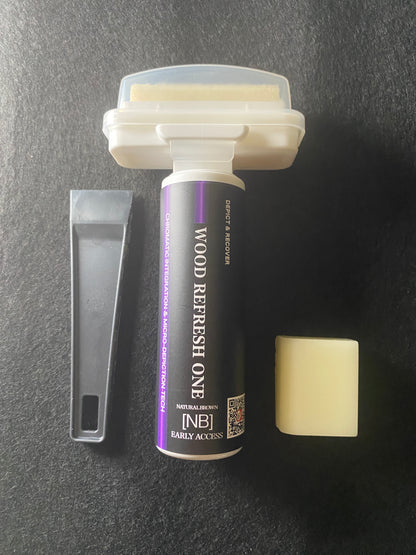 WRO + WRF セット ——補修して、守る。一本完結の木部ケア